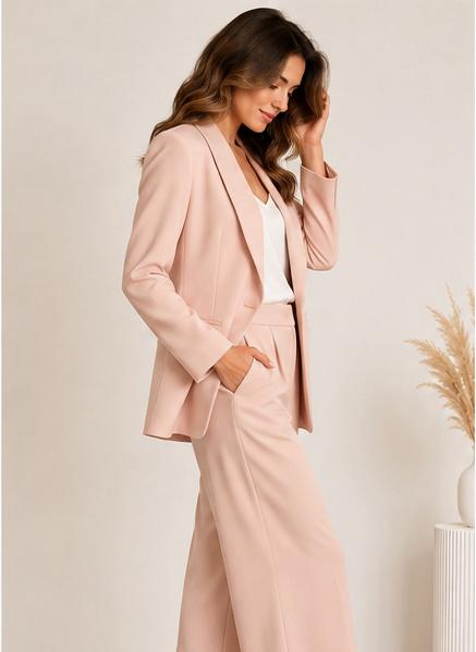 Pantalone Palazzo Regular Rosa Cipria Maryley