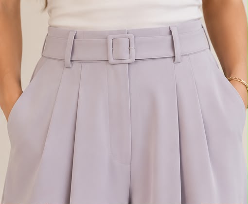 Pantalone palazzo lilla chiaro Maryley