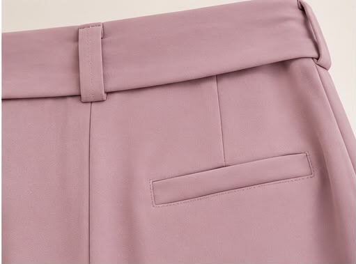 Pantalonr palazzo malva con cintura Maryley