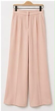 Pantalone Palazzo Regular Rosa Cipria Maryley