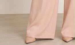 Pantalone Palazzo Regular Rosa Cipria Maryley